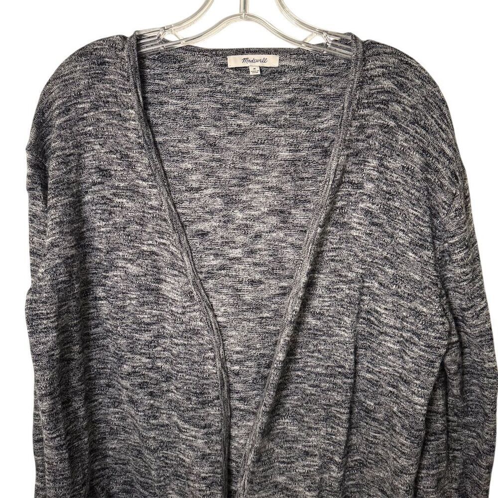 Madewell Women's Open-Front Cardigan Gray Marl Size M Sweater